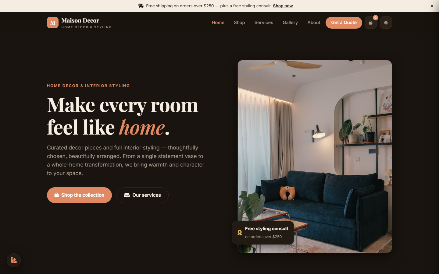 Decora — Home Decor Template